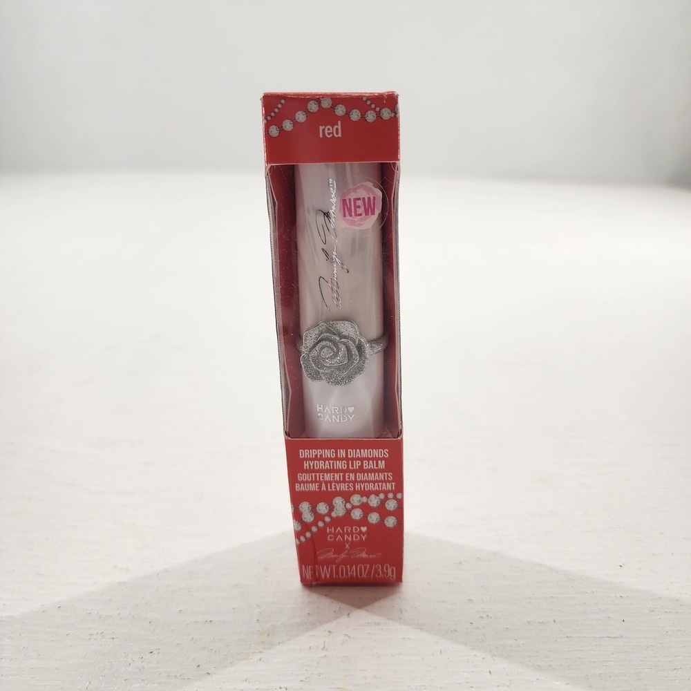 Hard Candy Marilyn Monroe Dripping In Diamonds Hydrating Lip Balm Red 0.14oz NEW